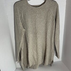 Evolution by Cyrus, Women's Beige Sweater, size 2X